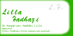 lilla hadhazi business card